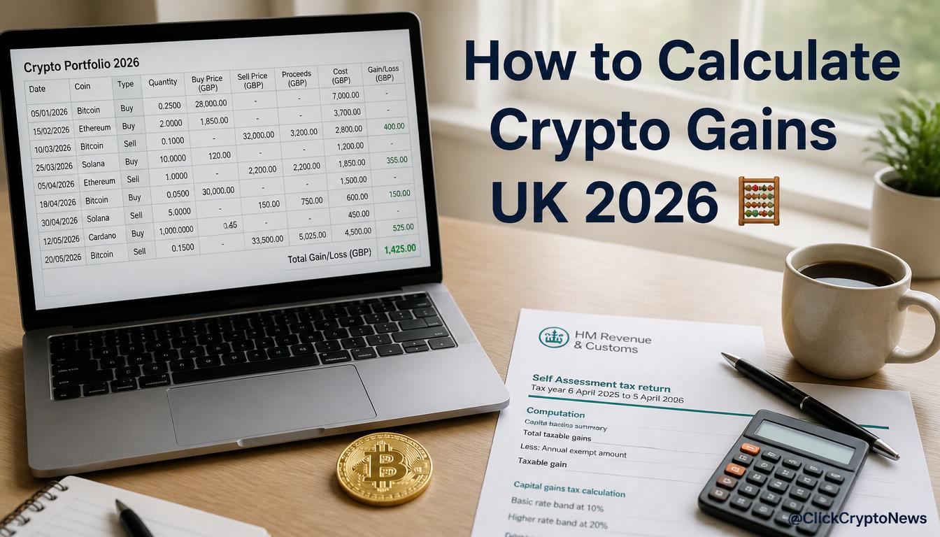 calculate crypto gains UK 2026